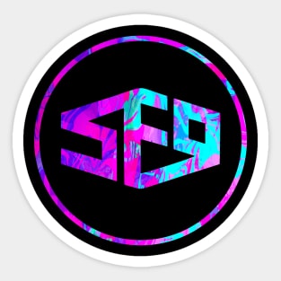 SF9 Logo Abstract Purple Sticker